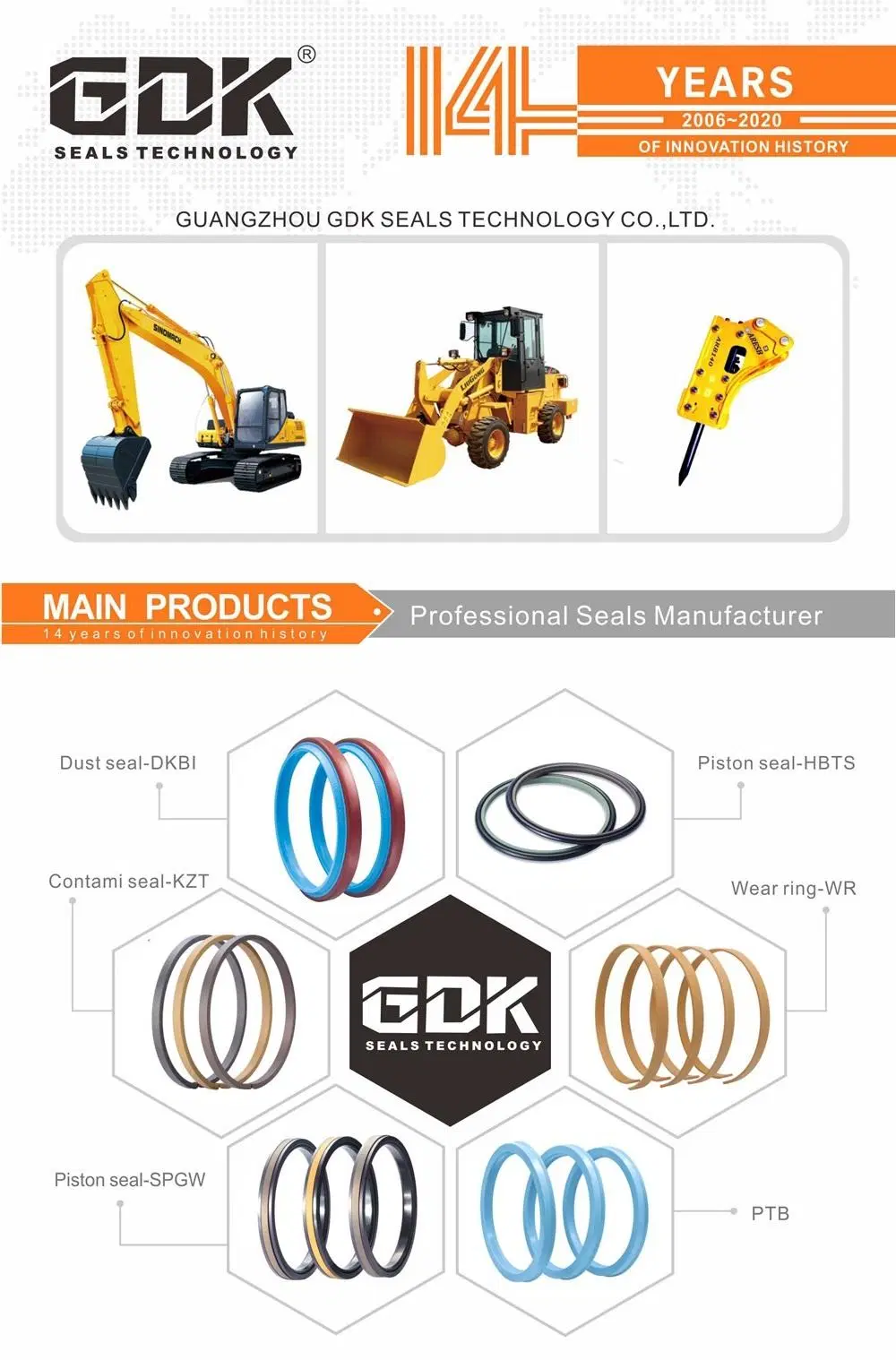 GDK Seal-Factory Manufacture NBR Material Giant O-Ring Kit