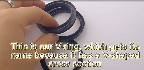 V Type Piston Rod Seal Rubber Hydraulic Cylinder Seal V