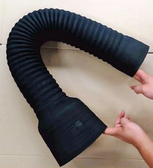 Chinese Factory EPDM Black Radiator Hose Flexible Cloth Steel Wire Spiral Reinforced Universal Rubber Flexible Radiator Hose Bellow Steel Wire Cloth Hose