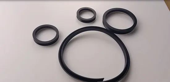 NBR FPM FKM Nitrile Rubber Fabric V Type Thrust Ring 